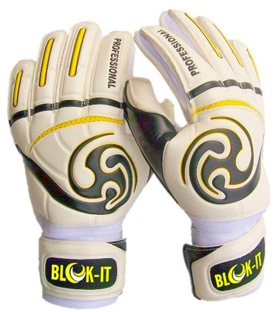 Black & white goalkeeper gloves